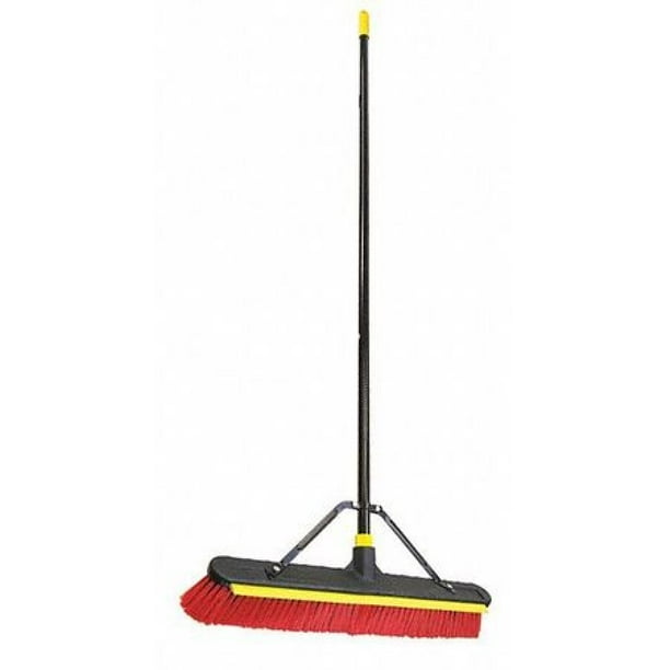 QUICKIE 635SU Push Broom, 60" Handle, 24" Broom