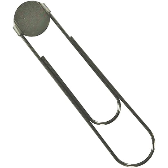 Bookmarker Paperclips with Pad - Pick Color (Qty 100, Gunmetal)