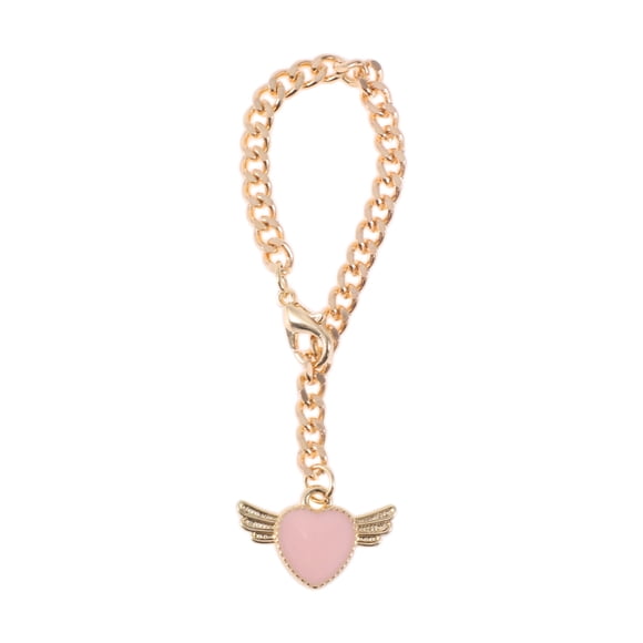 Unique Bargains 1 Pce Chaîne de Coupe Ailes d'Ange Pendentif Rose Alliage