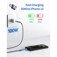 thumbnail image 2 of Extra Long USB C to USB C Cable 10FT, 100W USB C Cable Fast Charging, Upgraded Extra Durable Braided USB C Cord for iPhone 17 16 15 Pro Max, MacBook Pro, Samsung Galaxy S10 S9 Plus, LG and More-1Pack, 2 of 8