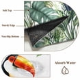 thumbnail image 2 of Green Leaves Birds Bathroom Rug Washable 2x3 Entryway Rug Non Slip Summer Botanical Watercolor Front Door Mat Low Pile Indoor Doormat Throw Floor Carpet for Kitchen Bedroom Entrance, 2 of 8