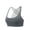 Gray, variant on Women's Sports Bra Plus Size Ice Silk Beautiful Back Yoga Fitness Sports Bra Underwear Wireless Bras for Women Pink XL