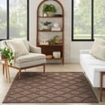 thumbnail image 5 of Nourison Easy Care 5' x 7' Brown Modern Flatweave Indoor/Outdoor Rug, 5 of 10