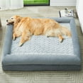 thumbnail image 5 of XL Extra Large Dog Bed, Washable Dog Couch with Removable Waterproof Cover, Orthopedic Large Pet Sofa Bed with Bolster Sides for Sleeping, 5 of 10