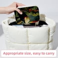 thumbnail image 6 of Toucan Velvet Portable Jewelry Organizer Box with Removable Compartment - Earring Holder and Gift Jewelry Box, 6 of 7