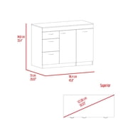 Multicolor cabinet - One small drawer included - Kitchen decor - Adequate storage space