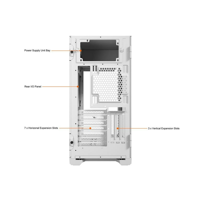 Antec P120 Crystal White E-ATX Mid-Tower Case, VGA Holder Antec P120 Crystal White E-ATX Mid-Tower Case, VGA Holder