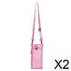 thumbnail image 1 of 2 Portabotellas De Agua, Portabotellas De Malla De Nailon Para Viajes Deportivos Escolares, Color Rosa, 1 of 8
