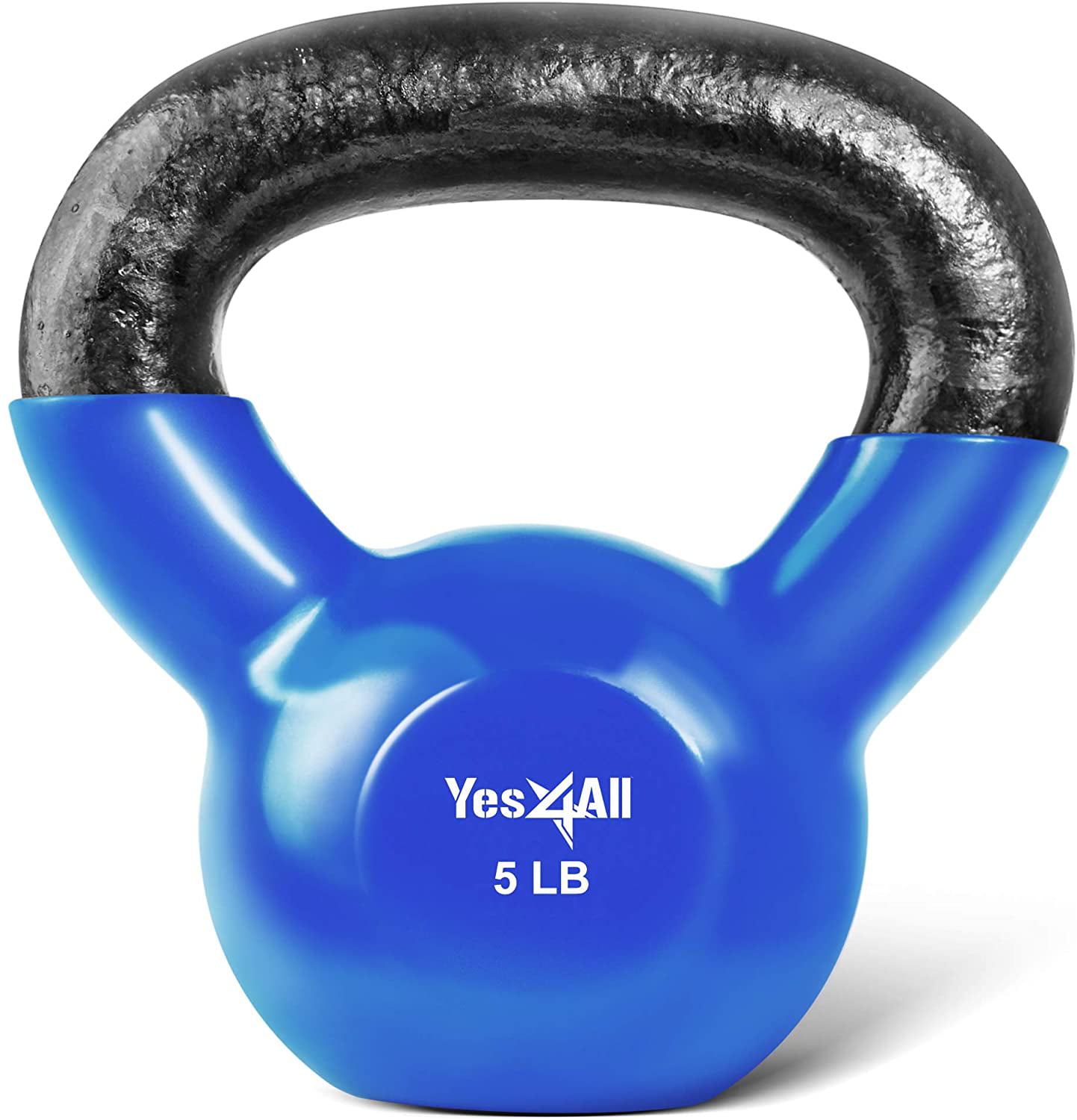 25 lb Kettlebell Cast Iron Wide Grip Strength Training Gym Workout Muscle Sculpt 