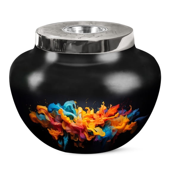 KARYLIZ Splash Urn For Ashes For Women - Urns For Adult Male Funeral - Unique urn for human ashes (Size - 10 INCH)