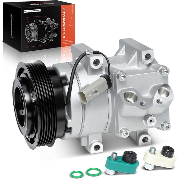 A-Premium Air Conditioner AC Compressor with Clutch Compatible with Chrysler Sebring 2.4L 2.7L 2004-2006, Dodge Stratus 2.4L 2.7L 2004-2006