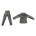 thumbnail image 1 of Figura masculina a escala 1/6, uniforme de muñeca, chaqueta y pantalones, moda, figuras de acción, ropa para muñecos masculinos de 12 pulgadas, 1 of 7