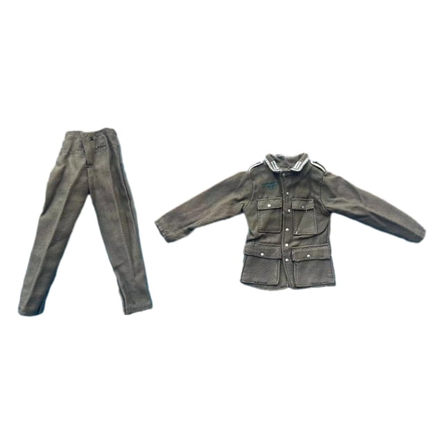 Figura masculina a escala 1/6, uniforme de muñeca, chaqueta y pantalones, moda, figuras de acción, ropa para muñecos masculinos de 12 pulgadas