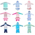 thumbnail image 3 of Traje de baño infantil con protección solar, bonito traje de surf de aguas termales de tres piezas para bebés y estudiantes, de manga larga, dividido, para niños pequeños, medianos y grandes, 3 of 6
