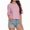 Pink, variant on Women's Oversized T Shirts Tees Half Sleeve Crew Neck