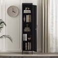 thumbnail image 5 of Naomi Modern 15 Single Locker Storage Cabinet with 5 Adjustable Shelves in Black, 5 of 12