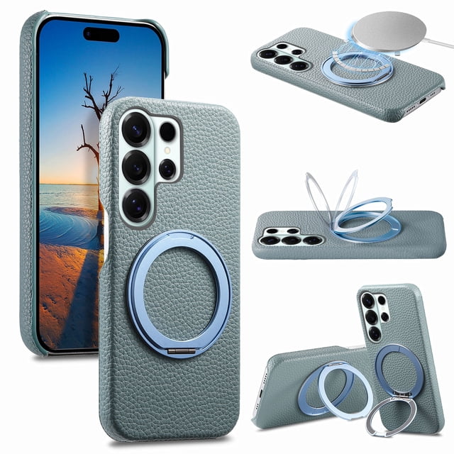 Funda FOXDOCK para Samsung Galaxy S26 Ultra con soporte 360°, protección avanzada y magnetismo-azul