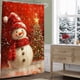thumbnail image 5 of CaiYueKe Christmas Shower Curtain Waterproof Fabric Holiday Bathroom Decor with Festive Patterns Snowman Themed Polyester Curtain for Seasonal Home Decoration, 5 of 7