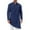 Blue, variant on Men's Muslim Robe Tops Kaftan Robe Button Down Long Sleeve Henley Lightweight Asymmetric Hem Solid Color Blouse