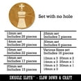 thumbnail image 2 of Chess Piece White King Wood Mini Charms Shapes DIY Craft Jewelry - No Hole - 18mm (17pcs), 2 of 7