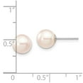thumbnail image 3 of Auriga Fine Jewelry 14K White Gold 7-8mm White Stud Earrings for Women, 3 of 4