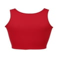 thumbnail image 4 of Women Rhinestone Camisole Y2K Mushroom Pattern Crop Tank, 4 of 8