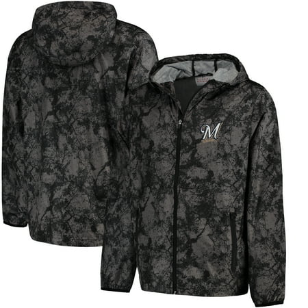 - Milwaukee Brewers G-III Sports by Carl Banks Wind Chill Lightweight Full-Zip Jacket - Charcoal