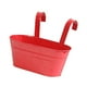 thumbnail image 2 of Maceta colgante de hierro con ganchos de metal desmontables para oficina, exterior, interior, cerca, dormitorio Rojo, 2 of 9