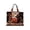 Black, variant on Halloween Quilted Tote Bag With Black Cat Witch Hat And Pumpkin Design For Daily Use Travel Work Fitness(Black-43X40Cm)