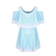 thumbnail image 5 of Odeerbi 7-16 Años Traje de Baño de Una Pieza Para Niñas Traje de Baño de Verano Sin Hombros Con Shorts Traje de Baño Hawaiano Secado Rápido Traje de Baño Acolchado, 5 of 5