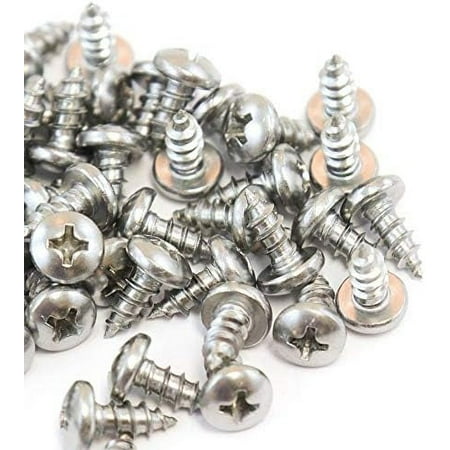 

40 Marine Head Self Tapping Set Type A No. 8 X .375 Inches For Wood Metal Plastics 8 X 3/8 304 SS Stainless Steel Corrosion Resistant