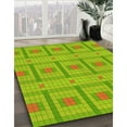 thumbnail image 2 of Ahgly Company Indoor Rectangle Patterned Aloe Vera Green Area Rugs, 7' x 9', 2 of 6