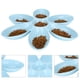 thumbnail image 5 of Tazón de Alimentación de Gatos, Esquina Redonda Portátil 6 Cuadrículas de Comida de Gato y Tazón de Agua para Agua Para Alimentos para Gatos, 5 of 7