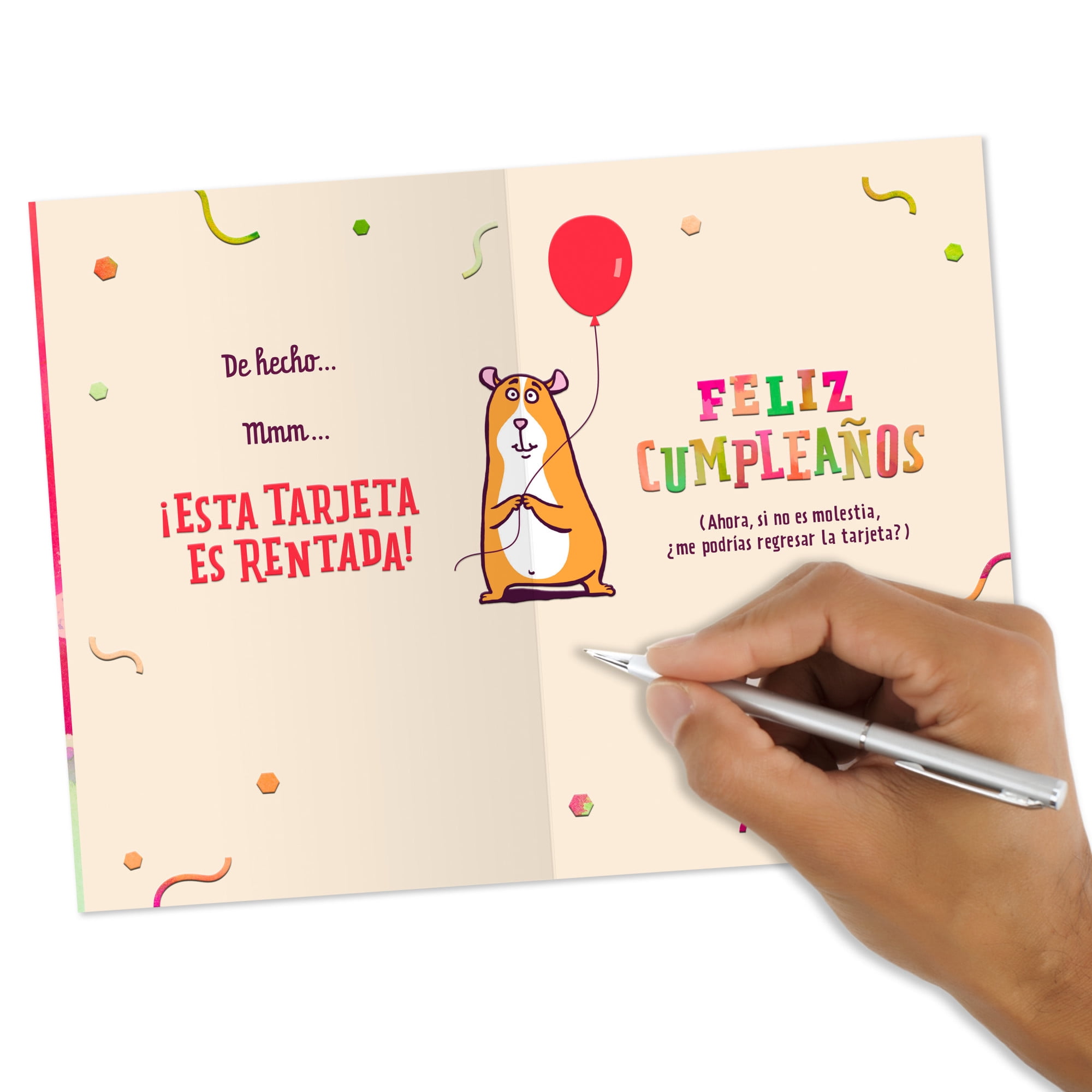 Hallmark VIDA Spanish-Language Funny Birthday Card (This Card Is Rented)
