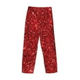 thumbnail image 5 of Disketp Red Glitter Men'S Pajama Pants - Ultra Soft Fleece Sleep And Lounge Pants (Size: S-Xxl), 5 of 9