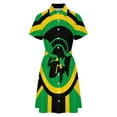 thumbnail image 5 of A Trojan Uk Flag In The Colors Of Jamaica Womens Shirt Dresses Women'S Short Sleeve Dress Turn-Down Collar Dress A Line Casuall Dress Oversize(XS-6XL), 5 of 7