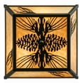 thumbnail image 5 of Meyda Tiffany 151038 Mountain Pine 3 Light 22" Wide Semi-Flush Ceiling Fixture - Bronze, 5 of 7