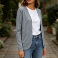 thumbnail image 6 of yillto Womens Cardigan Lightweight Soft Open Front Long Sleeve Casual Cardigans Coat with Pockets, 6 of 7