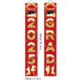 thumbnail image 3 of YiBai 2025 Graduation Decorations, Graduation Decorations 2025, Graduation Season Theme Banners Party Supplies Door Hanging Decoration Banners Scene Arrangement #.256, Red, 3 of 6