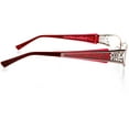 thumbnail image 3 of Womens Optical Eyewear - Rectangle Shape, Metal Full Rim, Matte Pink Sapphire, 3 of 4