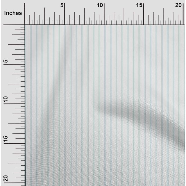 oneOone Tissu en Coton Flex à Rayures Verticales Imprimé 1 Yard 40 Pouces de Large