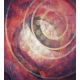 thumbnail image 3 of Antique Duvet Cover Set, Grunge Circles Aged Display Old Fashioned Retro Elements, Decorative 3 Piece Bedding Set with 2 Pillow Shams, King Size, Red Yellow, by Ambesonne, 3 of 3