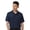 Navy, variant on AllPro Men's Polo Shirts Short Sleeve Collar T-Shirt 100% Polyester Dry Fit Performance Polo (Black, M)
