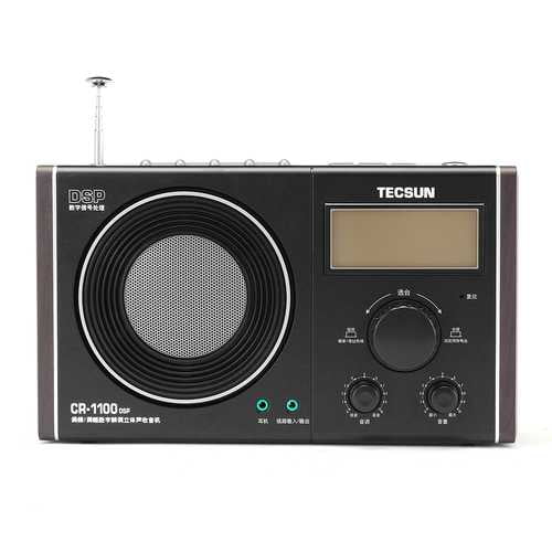 Tecsun CR-1100 Récepteur Radio Stéréo DSP AM/FM