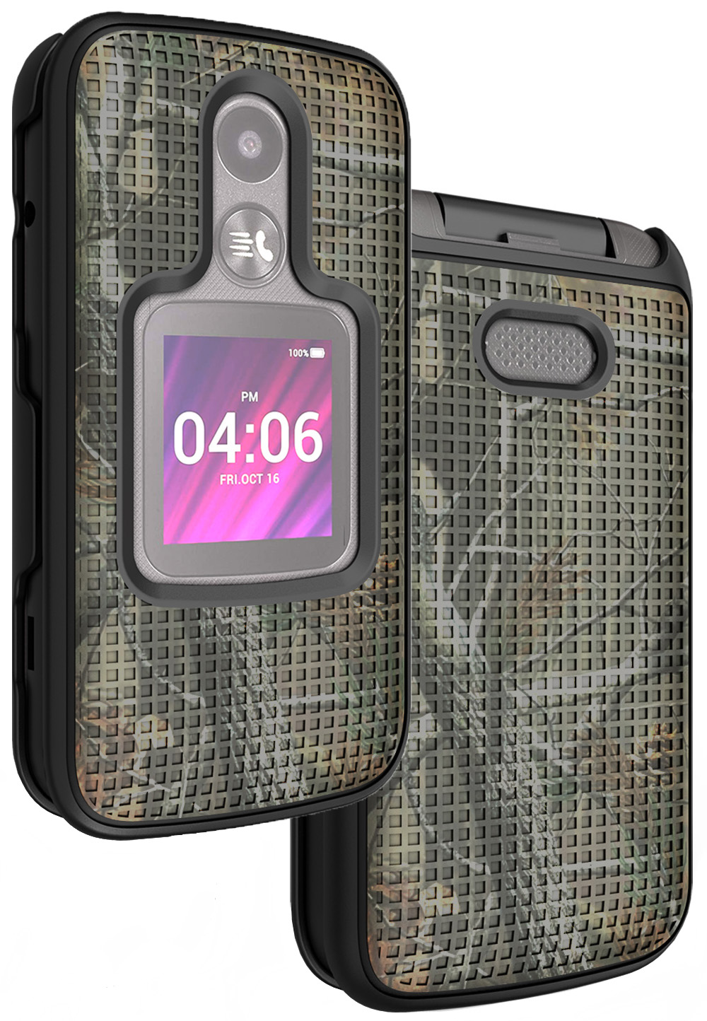 Case For Alcatel Smartflip Go Flip 3 Nakedcellphone Orange Camouflage Tree Leaf Real Woods Camo Protective Snap On Cover For Alcatel Go Flip 3 Alcatel Smartflip Phone 19 4052r 4052c 4052w Walmart Com