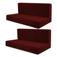 thumbnail image 1 of Fundas de asiento para RV shamjiam fundas de cojín para Camper rojo 4 piezas, 1 of 8