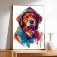 thumbnail image 4 of Hudo Wall Art - Funny Dog Canvas Poster for Kids' Room - Nova Scotia Duck Tolling Retriever Dog colorful art print, Canvas Painting Puppy Artwork, Watercolor Artwork Print For Bedroom, 4 of 5