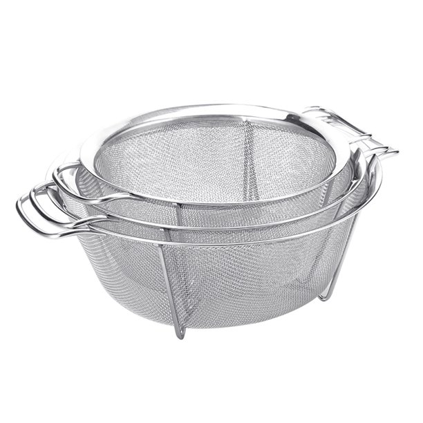SANWOOD Mesh Strainer Stainless Steel Fine Mesh Washing Rice Strainer