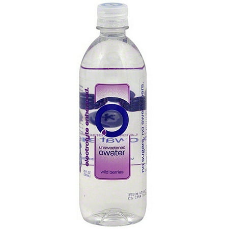 owater Wild Berries Unsweetened Water, 20 oz (Pack of 12)