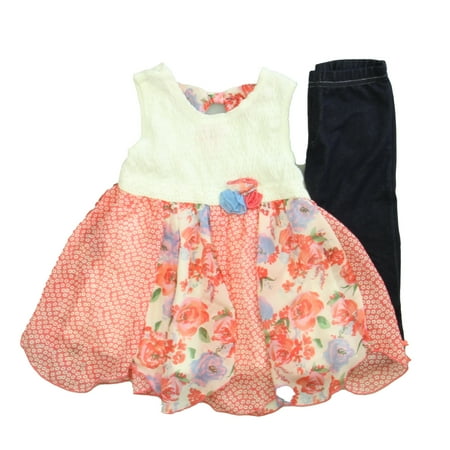 

Pre-owned Nanette Kids Girls White | Pink | Blue Apparel Sets size: 5T
